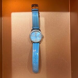 Vintage Dooney and Bourke Genuine Leather Diamond Watch